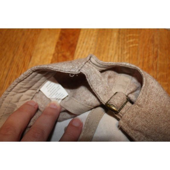 Heather Taupe Adjustable Glitter Blue America Flag Hat One Size‎ Fits Most - Picture 2 of 4